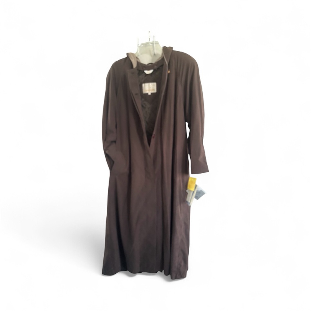New York Harbor from Andrea  Long fully lined Trench Coat size 14. New